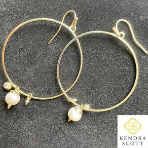 Kendra Scott | 3 Charm Hoop Earrings | Gold